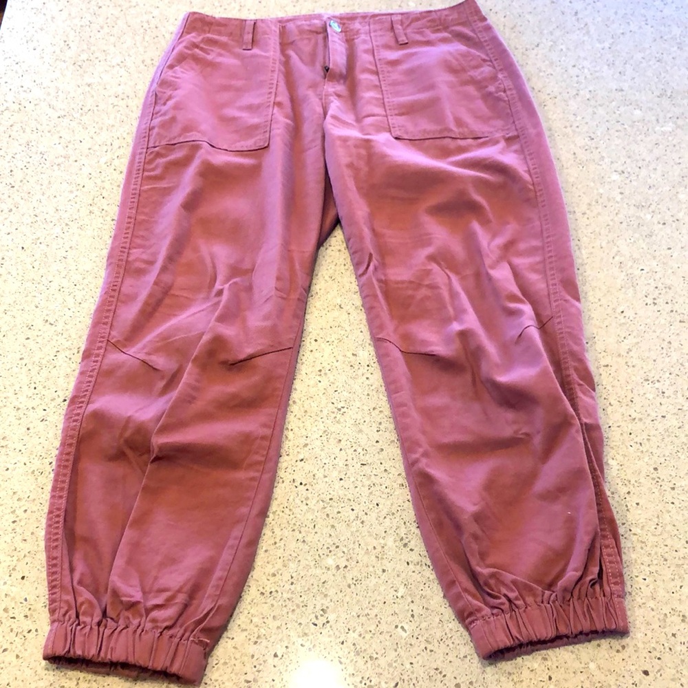 Vanilla Star Canvas Joggers - Size 11 - Blush/Rose
